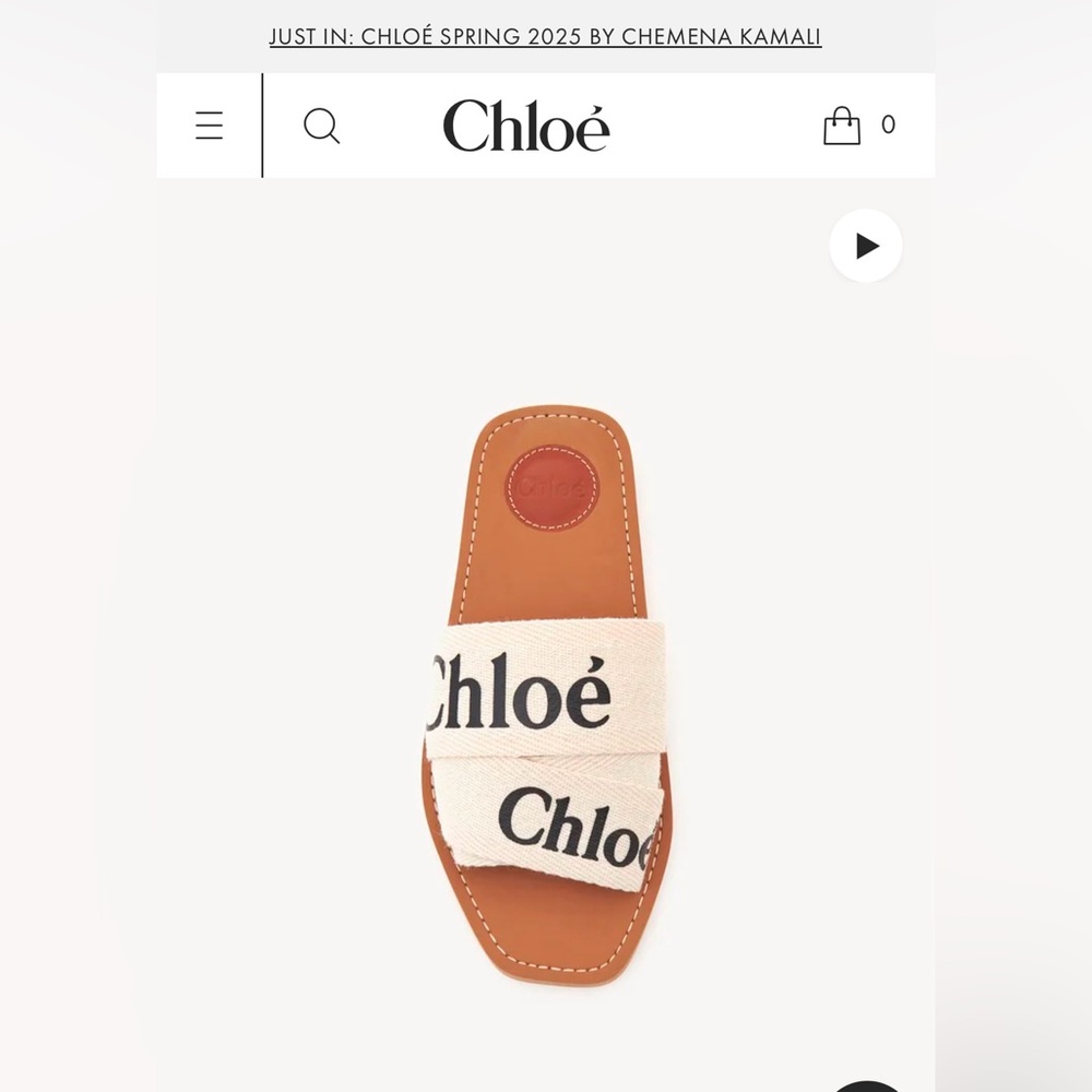 Brand new- Chloe slides sandals